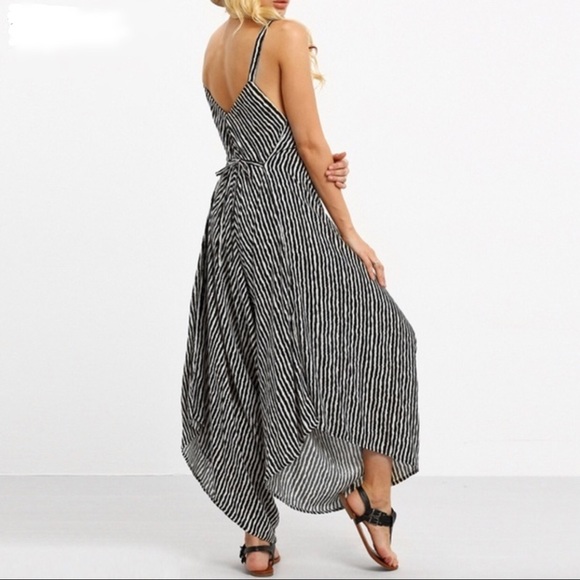 Capri Romper Jumpsuit Jumper Boho Hippie Festival - Picture 2 of 7